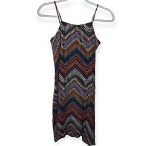 B.Yellowtail Size XS Peyote Stitch Mini Dress Tank Boho Chevron Aztec Print